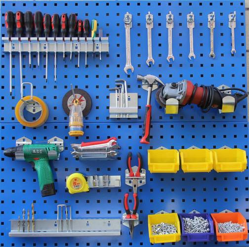 定制車(chē)間維修工具架工具墻掛板上墻貨架掛鉤五金店產(chǎn)品展示架工具掛架